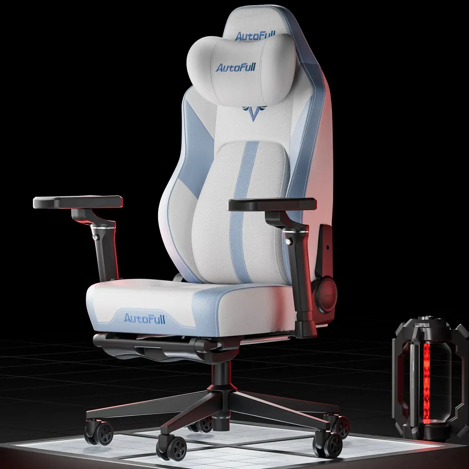 AutoFull M6 Ultra White Gaming Chair AutoFull