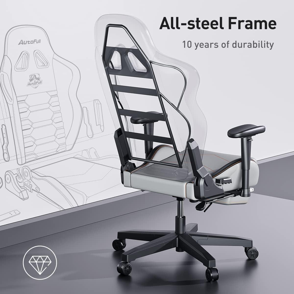 AutoFull C3 Gaming Chair Gray - AutoFull Official