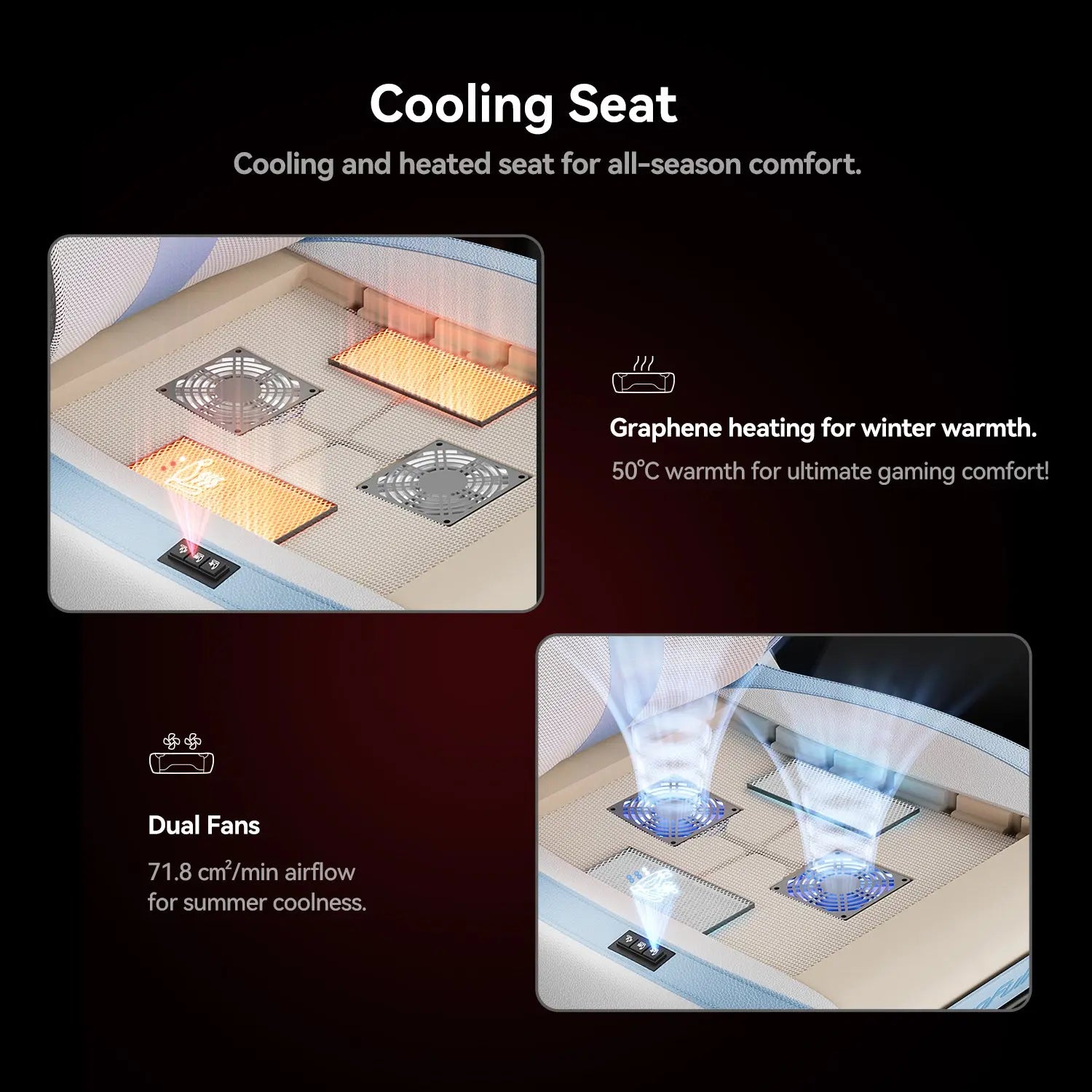 AutoFull M6 Ultra White Gaming Chair AutoFull