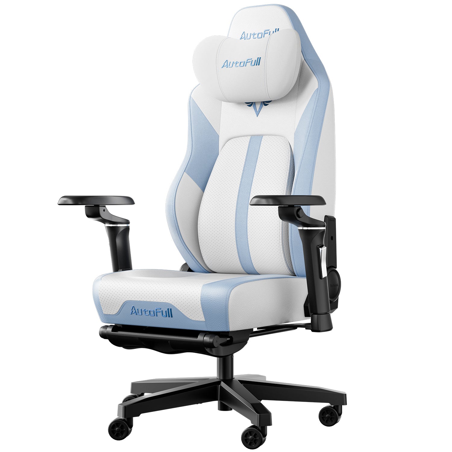 AutoFull M6 Ultra White Gaming Chair (Massage)