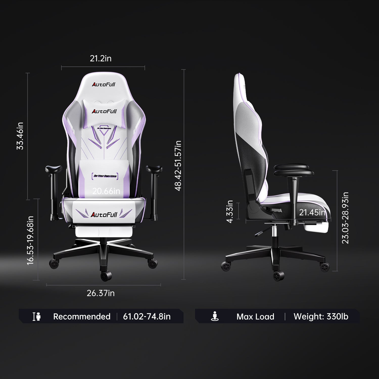 AutoFull C3 Pro gaming chair（Cushion Upgrade）