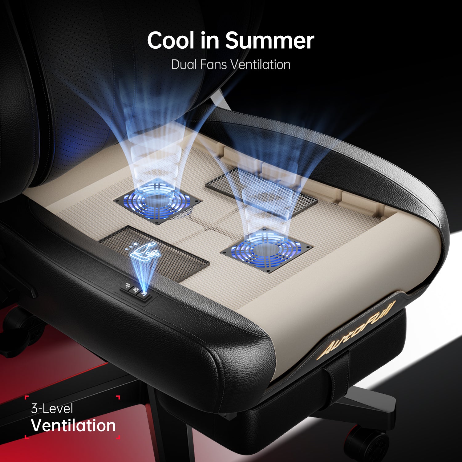 AutoFull M6 Pro Gaming Chair Ventilation Heating Cushion