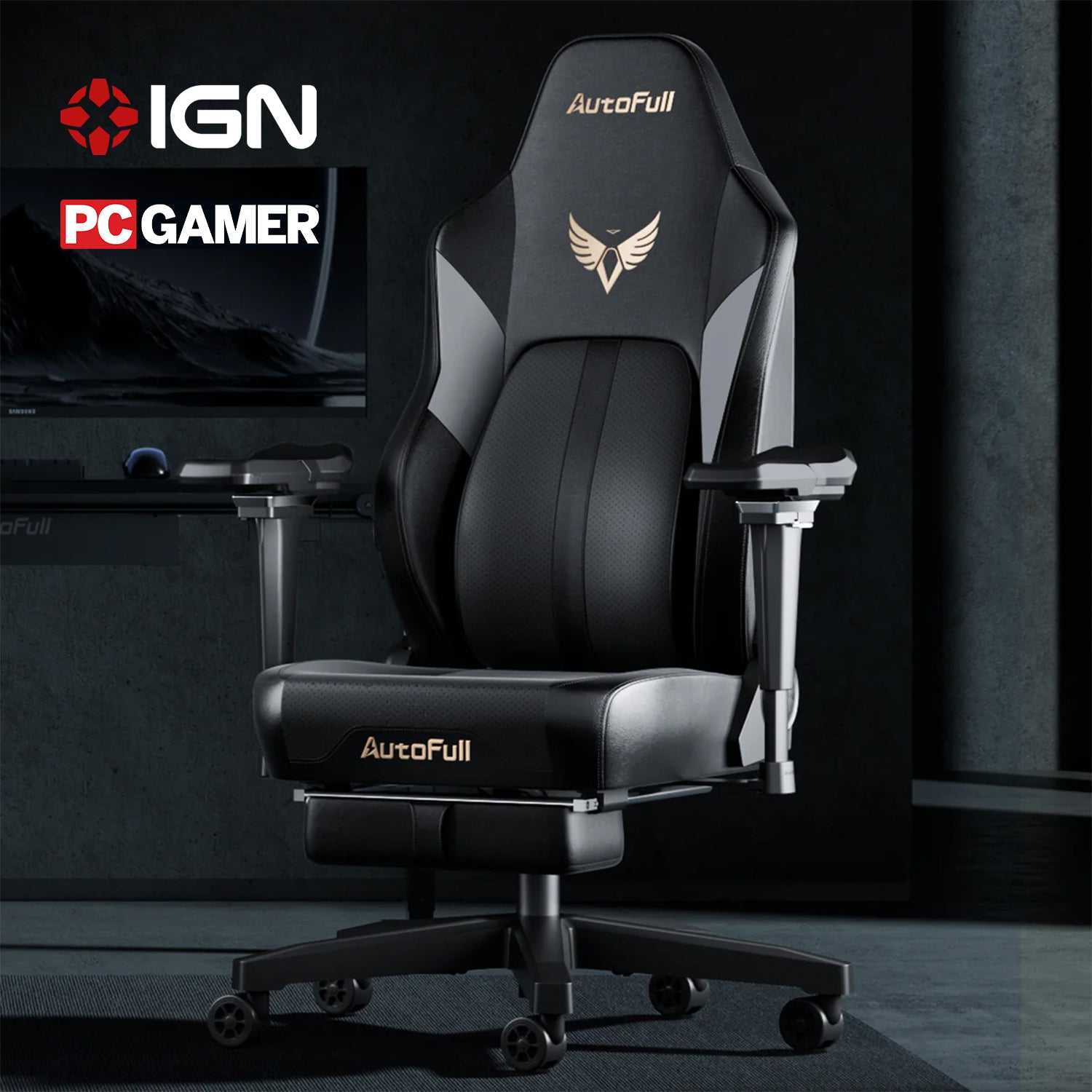 AutoFull M6 Pro Gaming Chair （Ventilation & Heating Cushion）