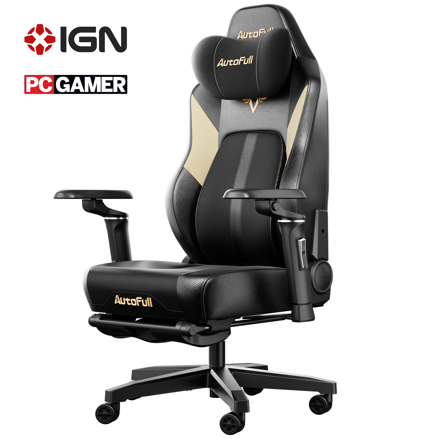 AutoFull M6 Ultra Black Gaming Chair (Massage)